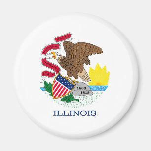 Aimant Drapeau de l'Illinois
