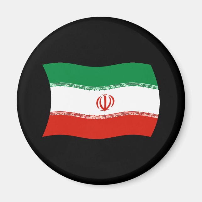 Aimant Drapeau de l'Iran (Devant)