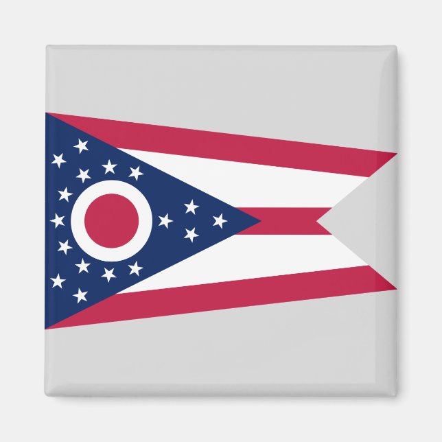 Aimant Drapeau de l'Ohio (Devant)