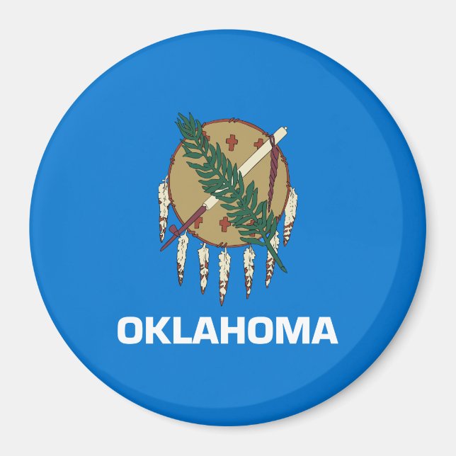 Aimant Drapeau de l'Oklahoma (Devant)