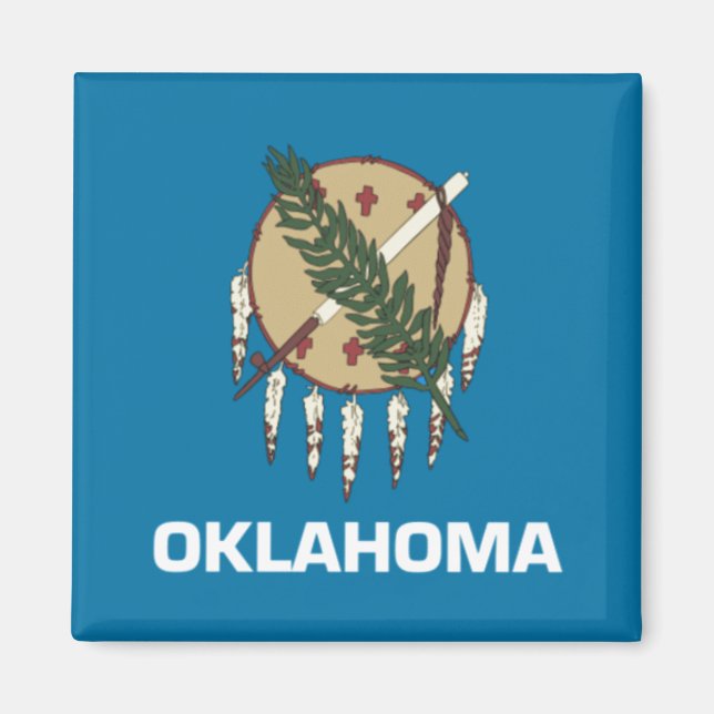 Aimant drapeau de l'Oklahoma (Devant)