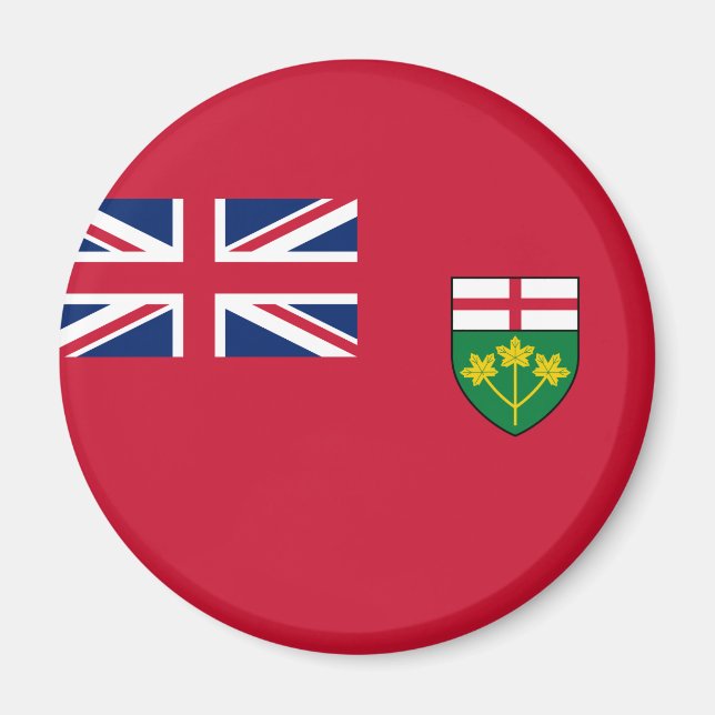 Aimant drapeau de l'Ontario (Devant)