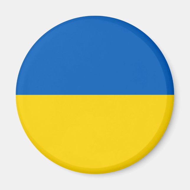 Aimant Drapeau de l'Ukraine - Drapeau ukrainien - П р а п (Devant)