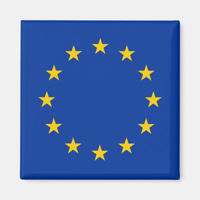 Aimant Drapeau de l'Union européenne (Devant)