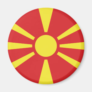 Aimant Drapeau de Macédoine du Nord