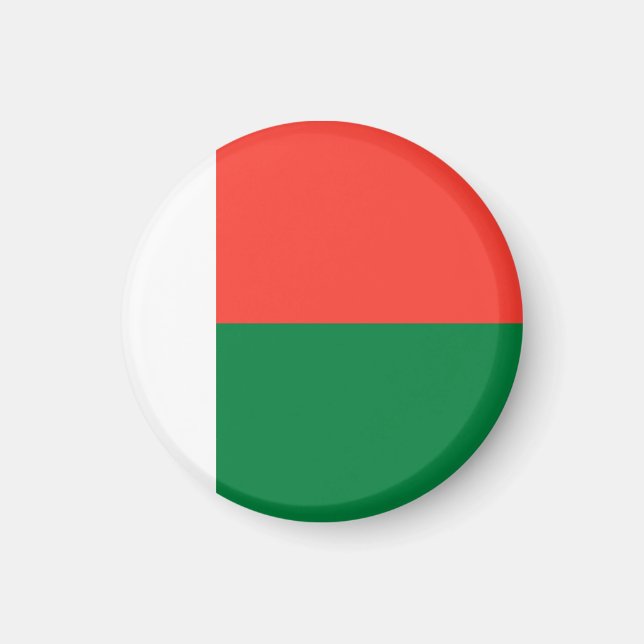 Aimant Drapeau de Madagascar (Devant)