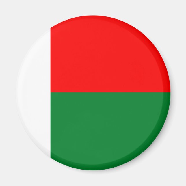 Aimant Drapeau de Madagascar (Devant)