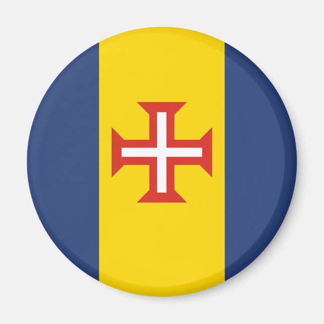 Aimant Drapeau de Madère Symbole de la province du Portug (Devant)