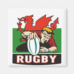 Aimant Drapeau de marquage du Pays de Galles d'essai de