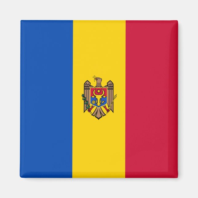 Aimant Drapeau de Moldova (Devant)