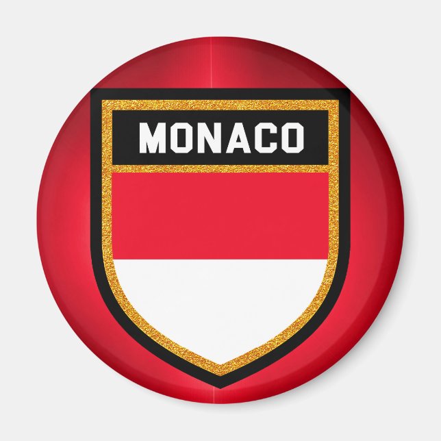 Aimant Drapeau de Monaco (Devant)