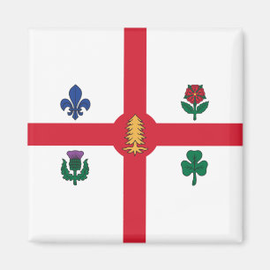 Aimant Drapeau de Montréal (Québec, Canada)