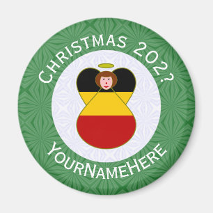 Aimant Drapeau de Noël ange allemand personnalisé