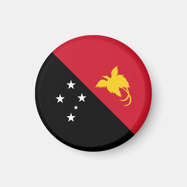 Aimant Drapeau de Papouasie-Nouvelle-Guinée (Devant)