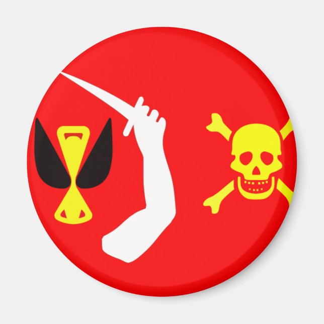 Aimant Drapeau de pirate Christopher Moody (Devant)
