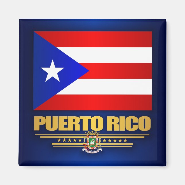 Aimant Drapeau de Porto Rico (Devant)