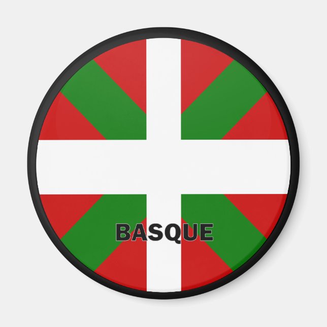 Aimant Drapeau de qualité Roundel basque (Devant)