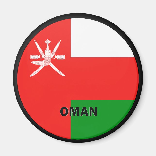 Aimant Drapeau de qualité Roundel Oman (Devant)