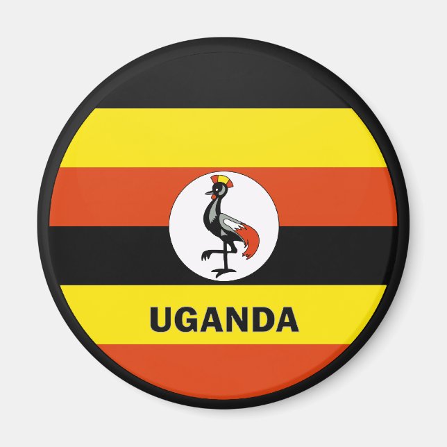 Aimant Drapeau de qualité Roundel Ouganda (Devant)