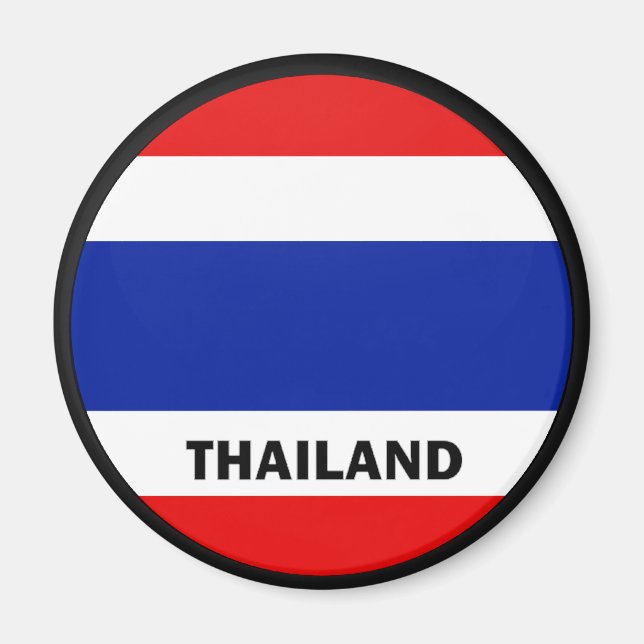 Aimant Drapeau de qualité Roundel Thaïlande (Devant)