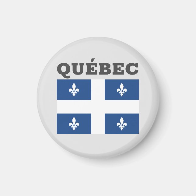 Aimant Drapeau de Québec, Canada (Devant)