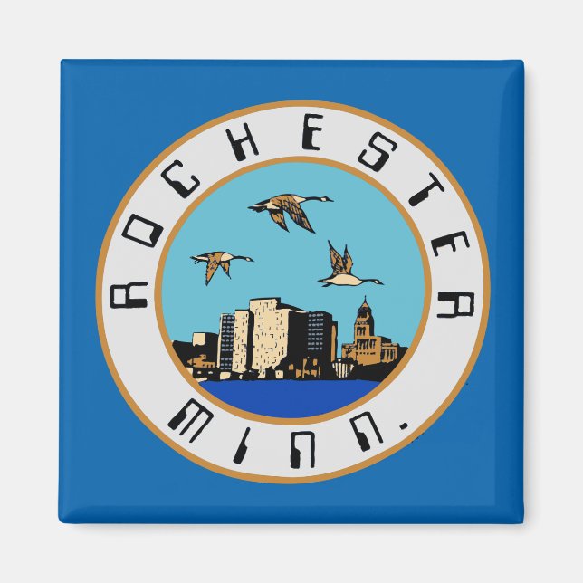 Aimant Drapeau de Rochester, Minnesota (Devant)