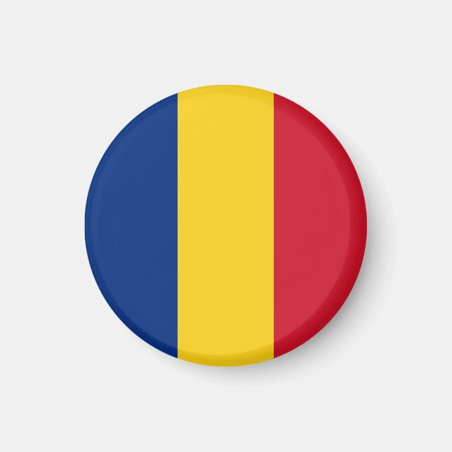 Aimant Drapeau de Roumanie (Devant)