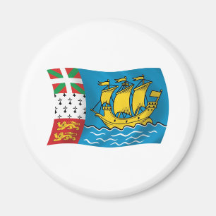 Aimant Drapeau de Saint-Pierre-et-Miquelon