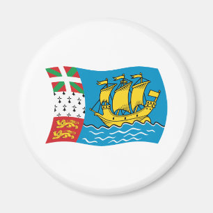 Aimant Drapeau de Saint-Pierre-et-Miquelon