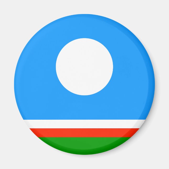 Aimant Drapeau de Sakha (Devant)