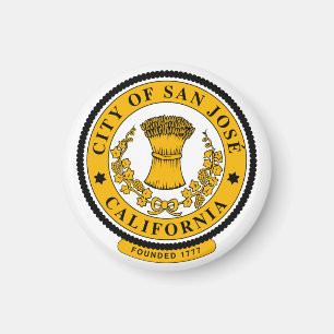 Aimant Drapeau de San Jose, Californie