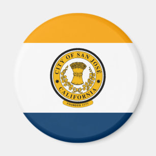 Aimant Drapeau de San Jose, Californie