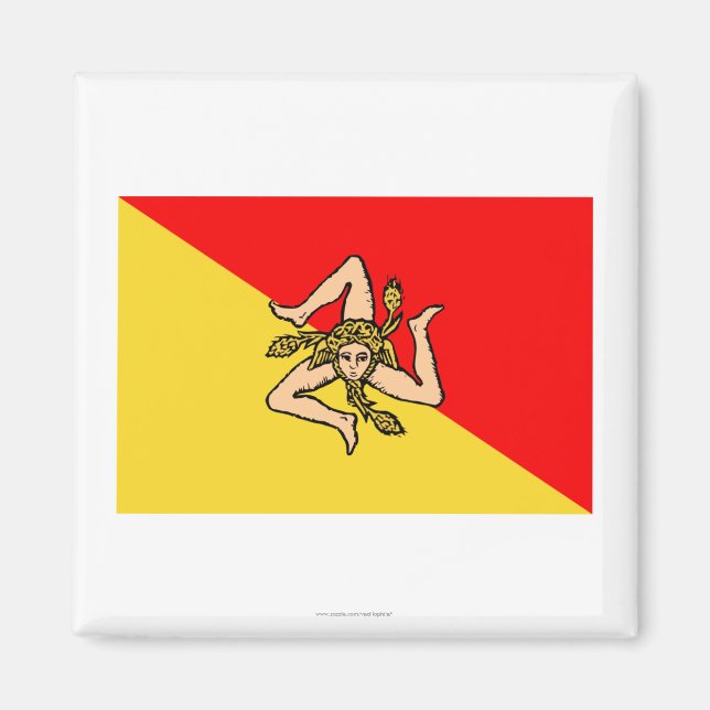 Aimant Drapeau de Sicilia (Devant)