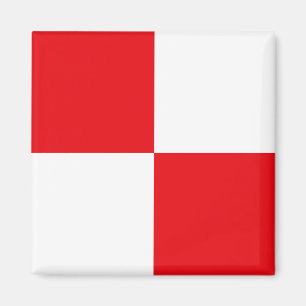 Aimant Drapeau de signalisation lettre U (Uniforme)
