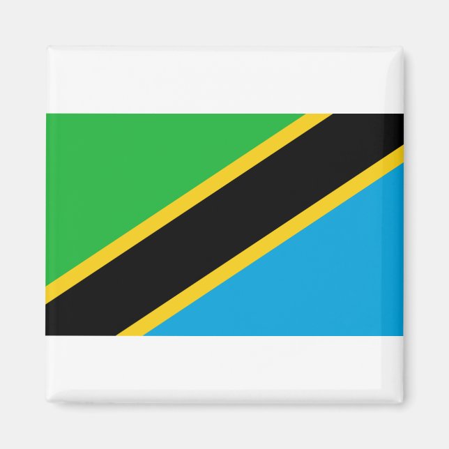 Aimant Drapeau de Tanzanie (Devant)