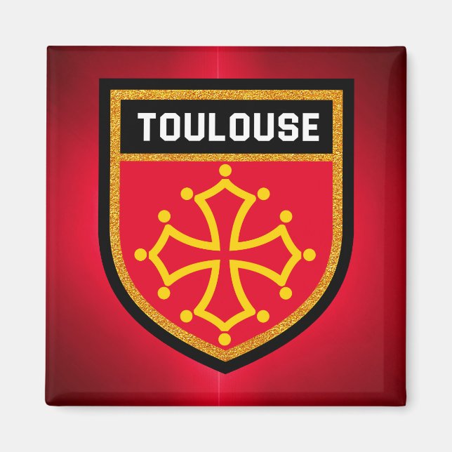 Aimant Drapeau de Toulouse (Devant)