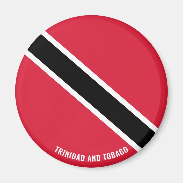 Aimant Drapeau de Trinité-et-Tobago Charme patriotique (Devant)