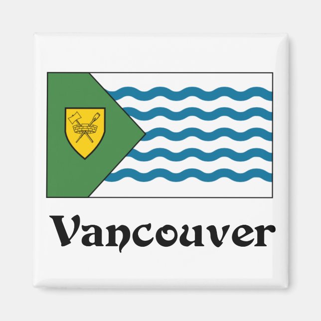 Aimant Drapeau de Vancouver (Colombie-Britannique) (Devant)