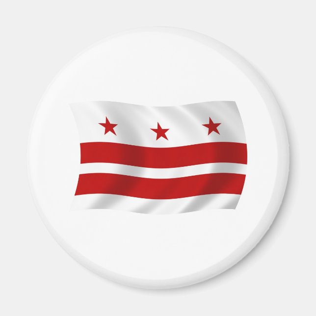 Aimant Drapeau de Washington D.C. (Devant)