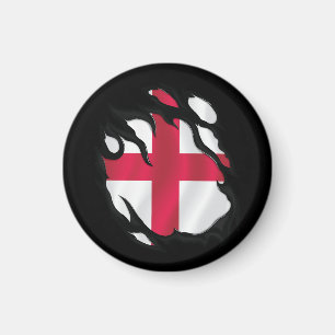 Aimant Drapeau déchiré d'Angleterre