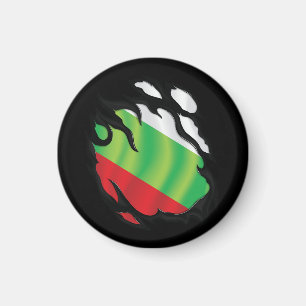 Aimant Drapeau déchiré de Bulgarie