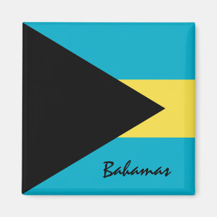 Aimant Drapeau des Bahamas & Amérique du Nord Vacances/s