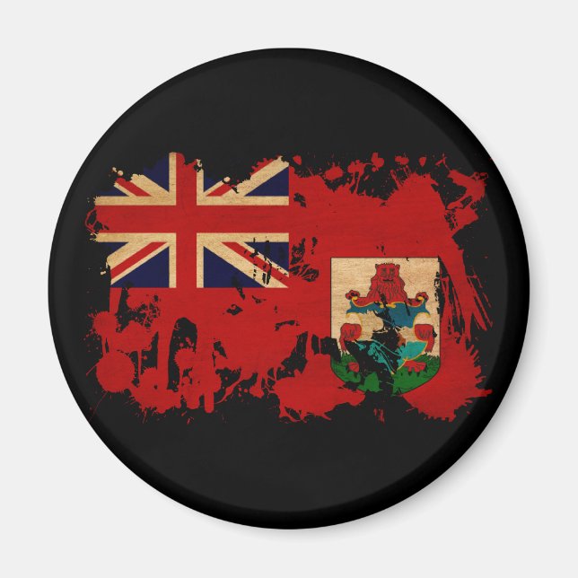 Aimant Drapeau des Bermudes (Devant)