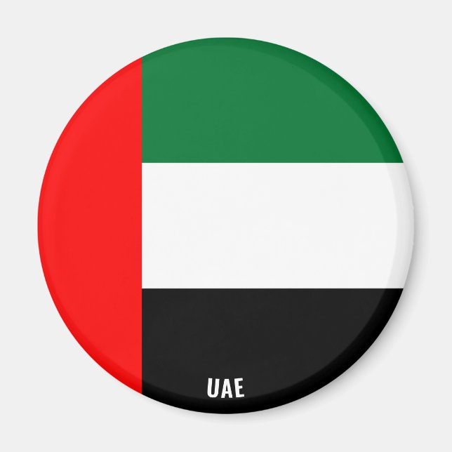 Aimant Drapeau des Émirats Arabes Unis, charme de l'aiman (Devant)