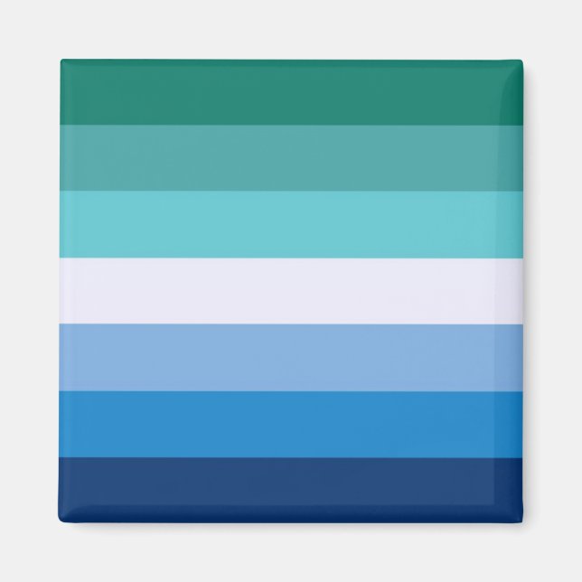 Aimant Drapeau des hommes gais (symbole LGBT) (Gay pride) (Devant)
