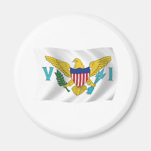 Aimant Drapeau des Îles Vierges des États-Unis