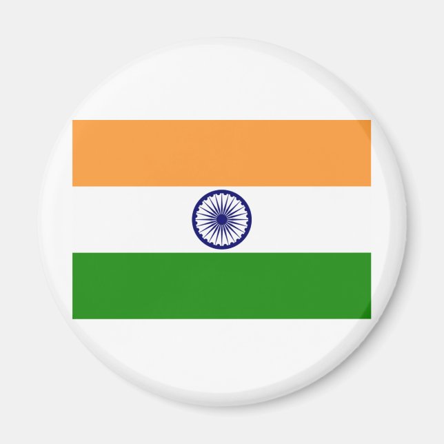 Aimant Drapeau des produits indiens (Devant)