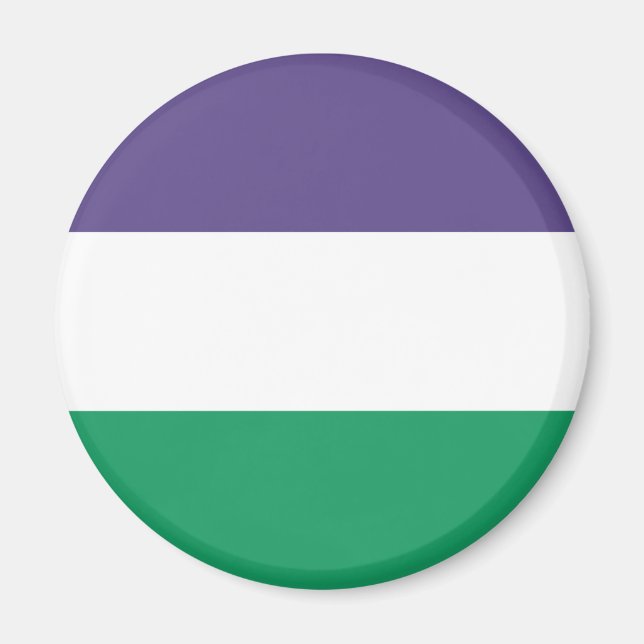 Aimant Drapeau des suffragettes (Devant)