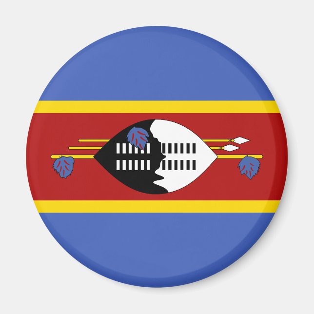 Aimant Drapeau d'Eswatini (Devant)
