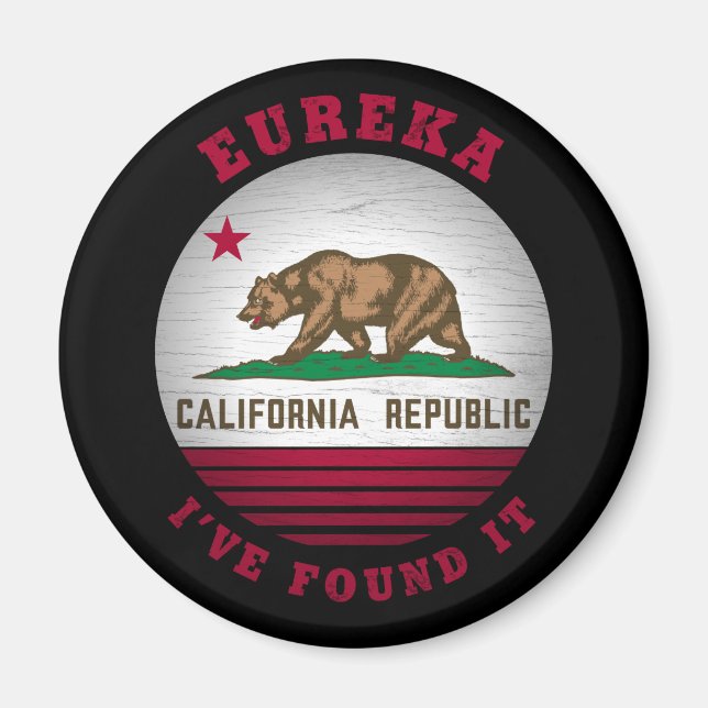 AIMANT DRAPEAU D'ÉTAT DE CALIFORNIE EUREKA (Devant)